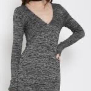 Forever 21 Charcoal Long Sleeve Dress (fits like a size small)